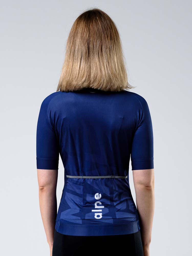Ženski kolesarski dres Minimalist Navy