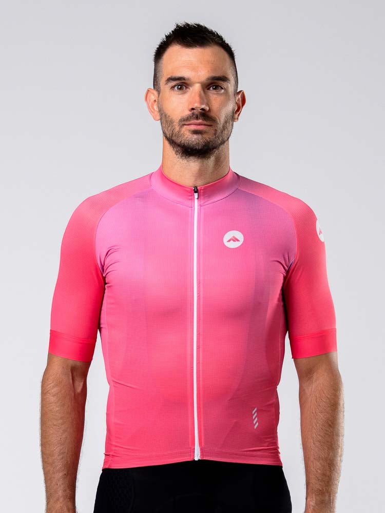 Moški kolesarski dres Minimalist roza