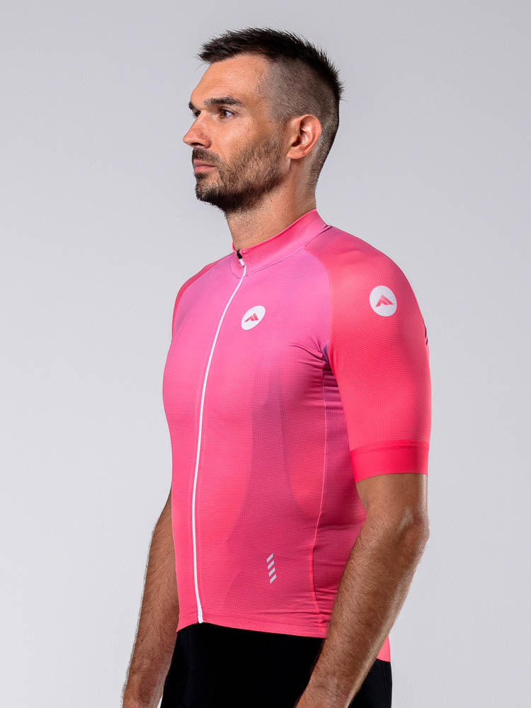 Moški kolesarski dres Minimalist roza
