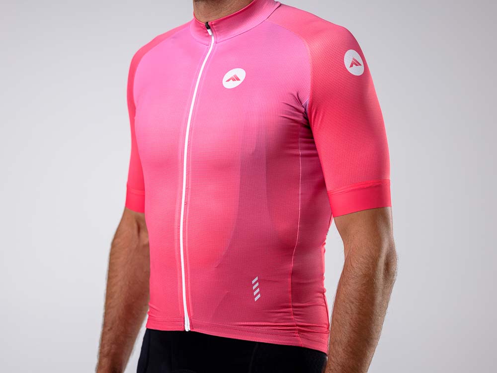 Moški kolesarski dres Minimalist roza