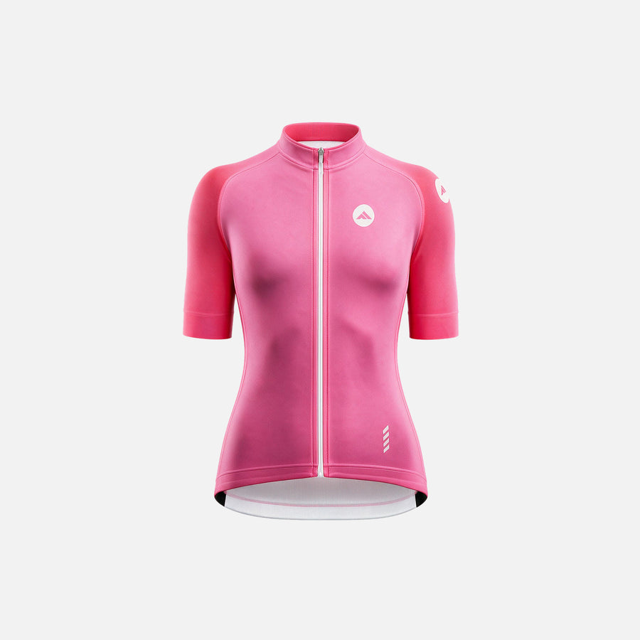Ženski kolesarski dres Minimalist roza